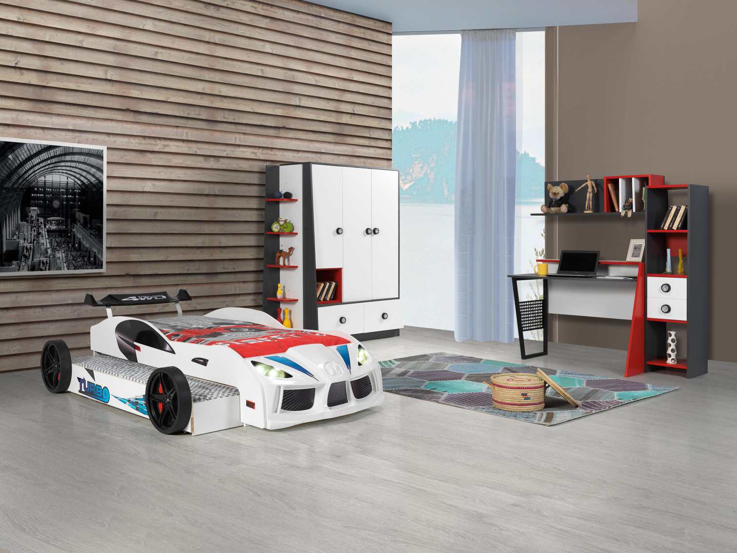 Double Car Bed Mobilyamevime